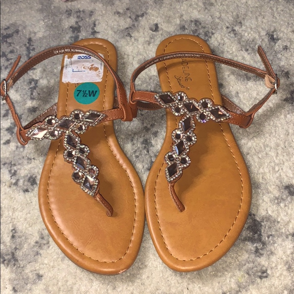 Madeline Embellished Rhinestone Gladiator Sandals